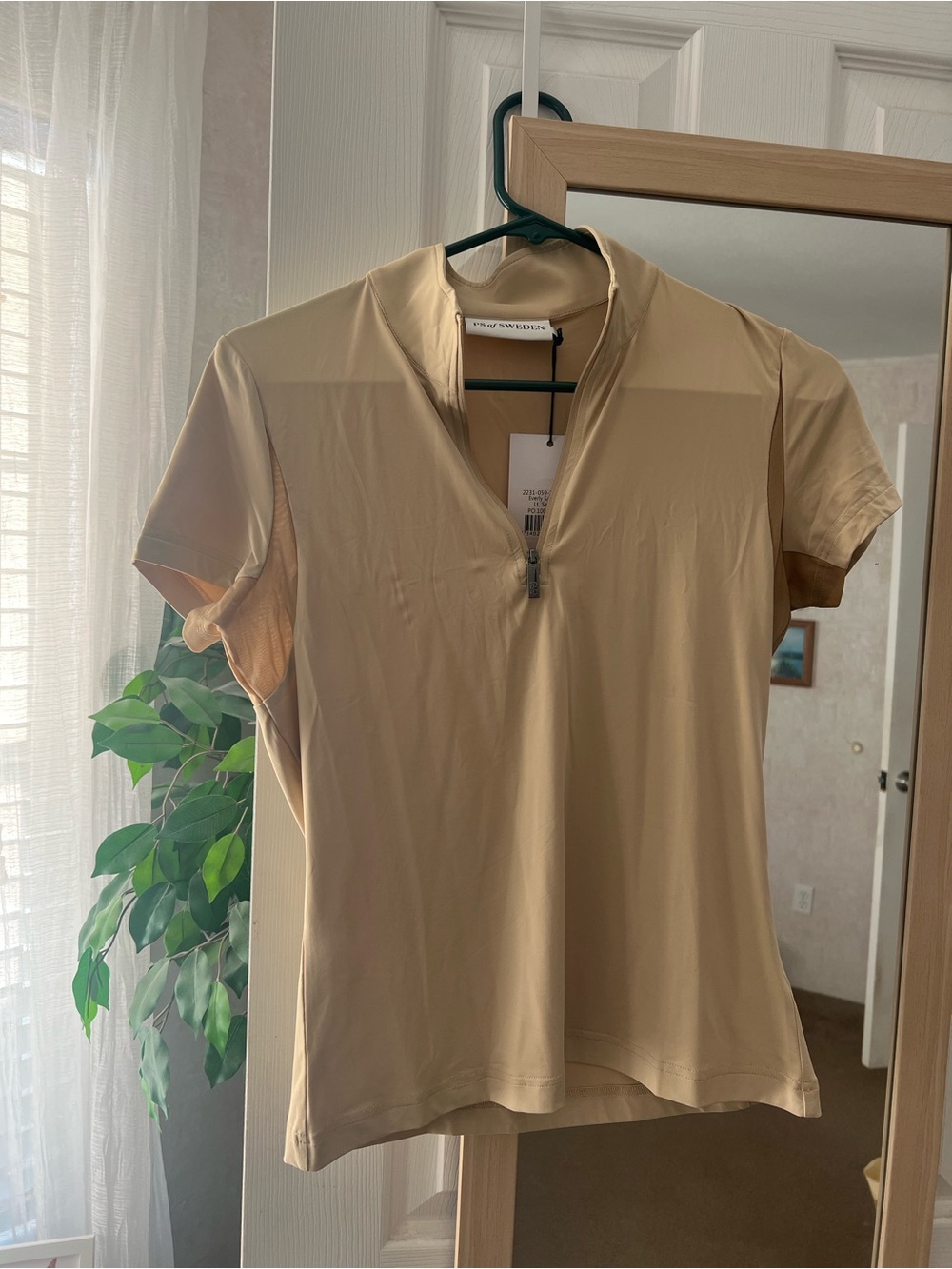 Women's Riding Baselayer 1/2 Zip PS of Sweden Everly short sleeve mesh underarm